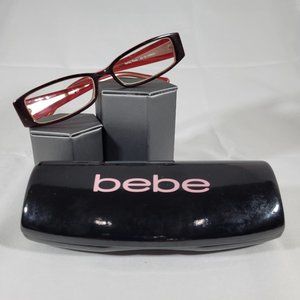 bebe prescription eyeglass frames with case